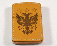 本革オイルライターケース、ネーム入り