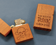 オイルライターケース、木製ネーム入り